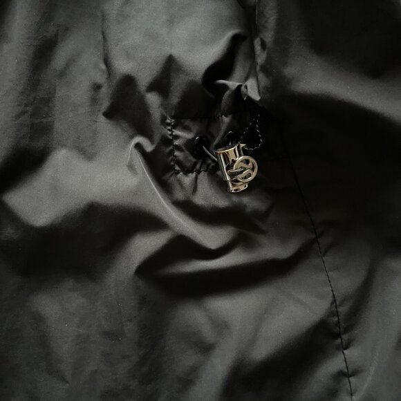 Lululemon Rain Jacket Coat Women Black Hooded Zip Up Long Length Windproof READ - Picture 7 of 14